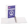 Avery Economy View Binder w/Round Rings 8 1/2 x 5 1/2 1" Cap White 05806 - 2 of 4