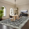 Vintage Rug Distressed Retro Oriental Washable Non-Slip TPR Backing Low Pile Thin Foldable Soft Non-Shedding Nursery - 2 of 4