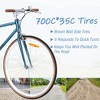 NAYSAYE Bicycles Single Speed Retro Style 700C Road Bike Steel Frame for Men and Women for City Rides, Blue, 64.97"*24.41"*38.52" - 4 of 4
