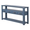 CENGHU Modern Minimalist Console Table, Sofa Table with 4 Drawers and 2 Shelves, End Side Table for Hallway, Entryway, Living Room, Corridor - 4 of 4