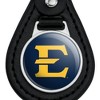 ETSU Primary Logo Black Leather Keychain - 3 of 4