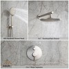 CASAINC 10" Inch Wall Mounted Round Shower System Set with Handheld Spray - 2 of 2