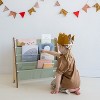 3 Sprouts Recycled Fabric Kids Bookcase, Toddler Bookshelf - Solid Green - 2 of 4
