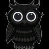 Junior's Design By Humans Black Owl By Adamzworld T-Shirt - 2 of 3