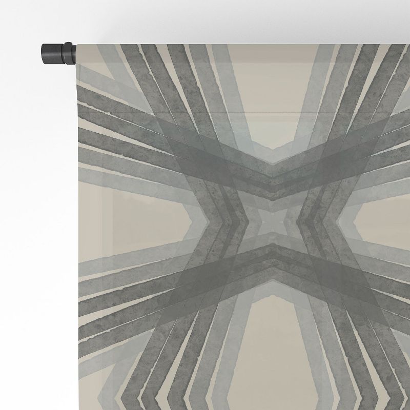 Sewzinski Modern Lines Grays Single Panel Sheer Window Curtain - Society6, 4 of 7