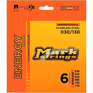 Markbass Energy Series Electric Bass Stainless Steel Strings (30 - 130) Medium Gauge - 1 of 1
