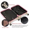 YONWAY  3 Piece Luggage Set, with Cup Holder, ABS+PC Hardside Luggage Sets , with TSA Lock & Spinner Wheels - 2 of 4