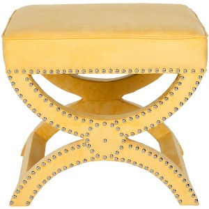 Mystic Ottoman with Silver Nail Heads  - Safavieh - 1 of 4