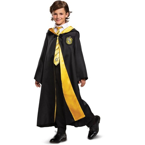 Harry Potter Robe Official Hogwarts Wizarding World Costume Robes Deluxe Kids Size Dress Up Accessory 