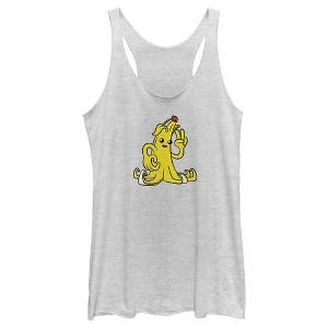 Women's Fortnite Peely Peace Sign Racerback Tank Top - 1 of 4