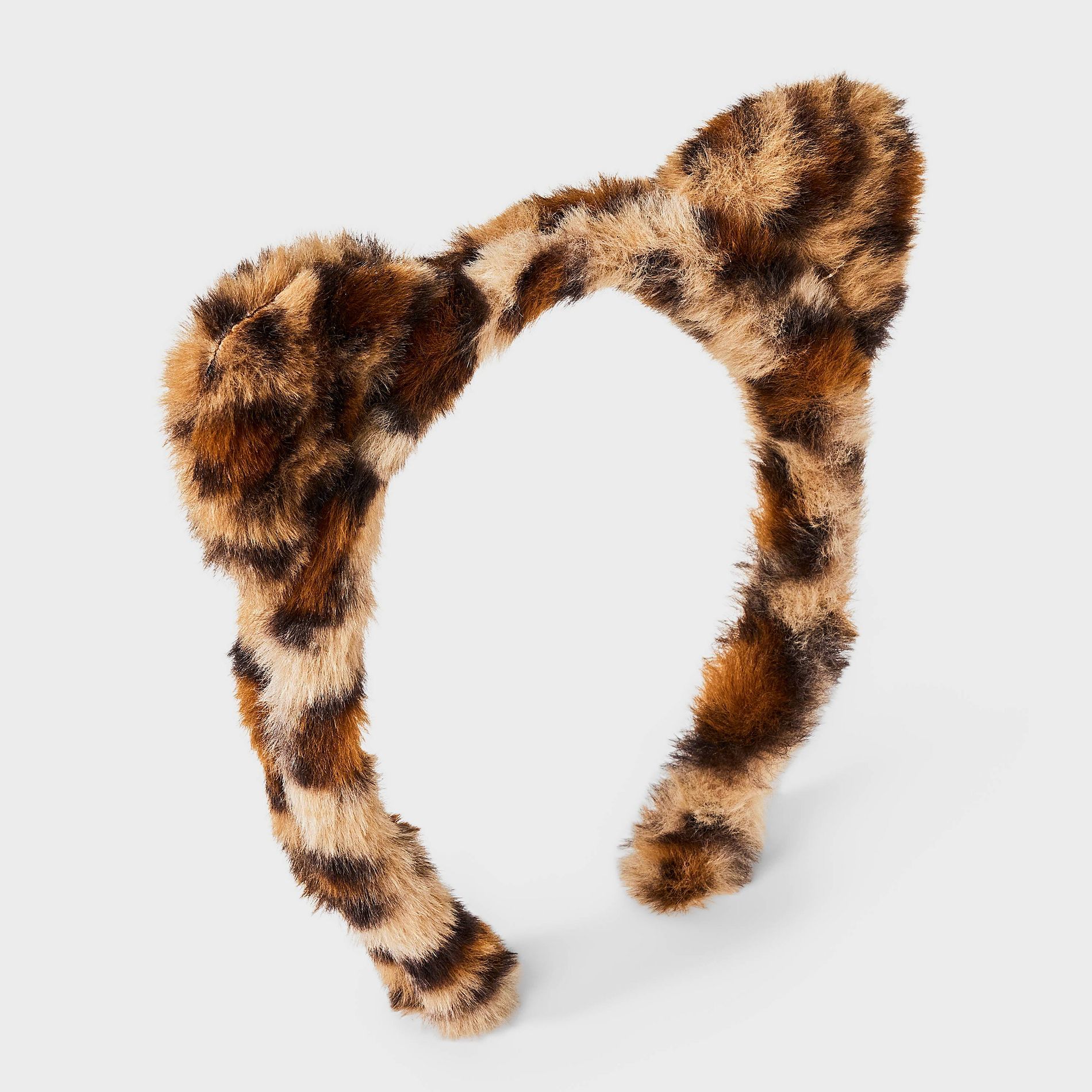 Girls' Leopard Print Faux Fur Headband with Cat Ears - Cat & Jack™