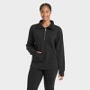 Women's Fleece 1/2 Zip Legging Friendly Pullover Sweatshirt - All In Motion™ - image 3 of 4