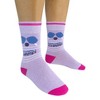 PickleBall Champ Socks: Laugh Track Colorful Crew for Adults, Cotton & Polyester, Machine Washable, Multicolored - 3 of 4