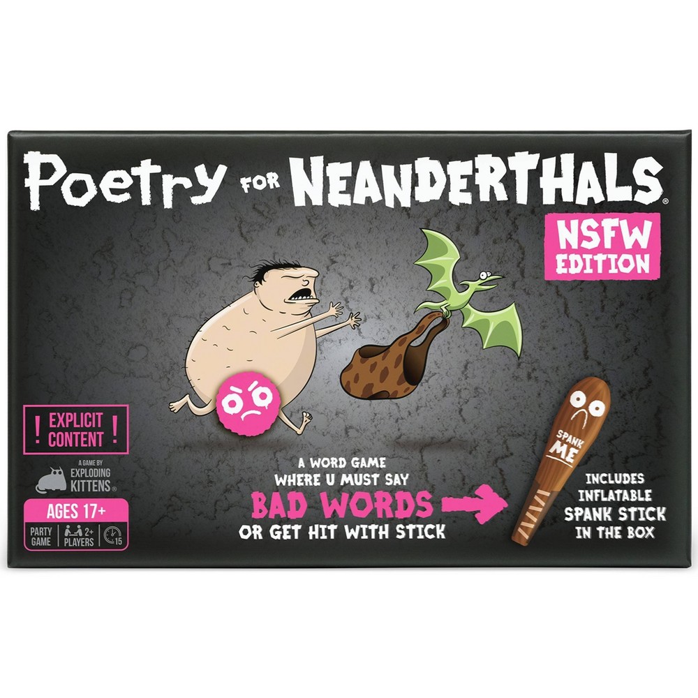 Poetry for Neanderthals Game NSFW Edition by Exploding Kittens