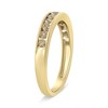 14K Yellow Gold Plated Silver 1/2 Cttw Champagne Diamond 11 Stone Band Ring - 3 of 4