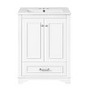 YOOCOZZ 24'' Freestanding Bathroom Vanity with Ceramic Sink,Silver Handles and Soft Closing Doors - 4 of 4