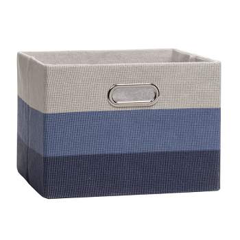 Lambs & Ivy Blue Ombre Foldable/Collapsible Storage Bin/Basket