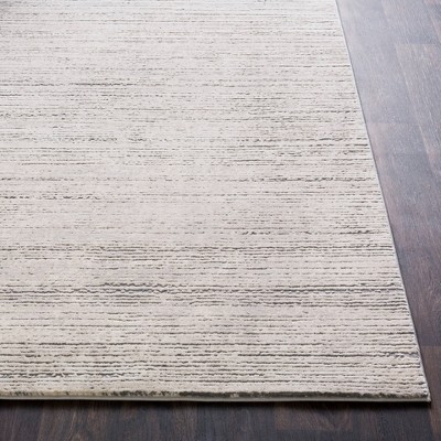 Emma Modern Gray Striped Wool-Blend 7'10" x 10'2" Area Rug