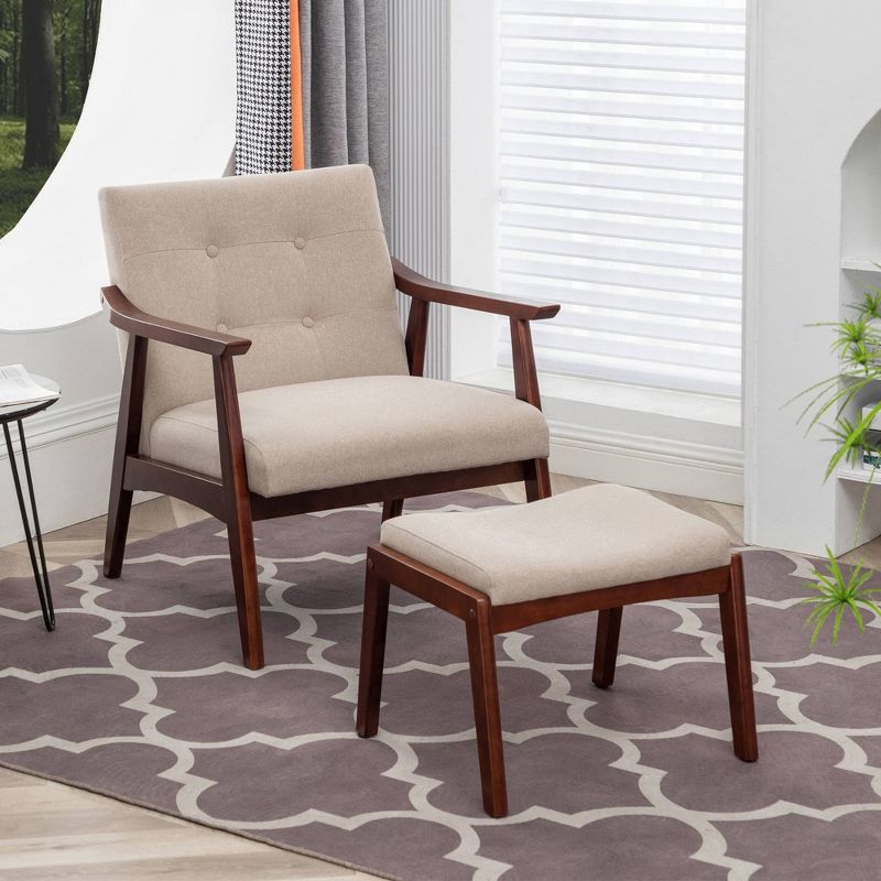 Breighton Home Take a Seat Natalie Accent Chair and Ottoman Set, 2 of 6