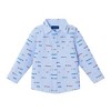Andy & Evan  Kids  Lt Blue Chambray Racecar Buttondown & Cognac Pant Set - 4 of 4