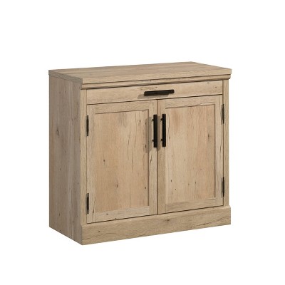 Mason Peak 2 Door Office Storage Cabinet Prime Oak - Sauder: Adjustable Shelf, Melamine Surface