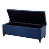 XINGHANZHENXUAN Tufted Upholstered Storage Bench, Soft Close Lid, Button Detail & Espresso Wood Legs, Bedroom or Living Room - 4 of 4