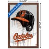 Trends International MLB Baltimore Orioles - Drip Helmet 22 Framed Wall Poster Prints - 3 of 4