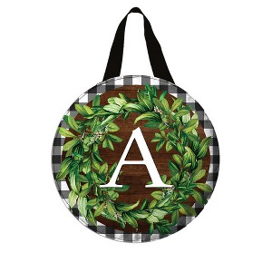 Briarwood Lane Wreath Monogram Letter A Door Hanger - 1 of 2