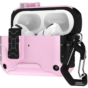 Nakedcellphone MagnaFlip Combo for Apple Airpods Pro 3 - Rugged Magnetic Case + Lanyard + Cleaning Kit + Carabiner Clip (Compatible with MagSafe) - 1 of 4