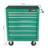 Syemin Tool Boxes and Totes Rolling Chest Storage Cabinet, Garage Organizer, Tool Multifunctional Storage Box, Green, 24.2"*12.9"*29.9" - 4 of 4