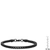 Steeltime Men's stainless steel franco chain bracelet. Color Options: Silver, Gold, Black - 3 of 4