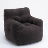 Bean Bag Chair, Teddy Fabric Ultra Soft Bean Bag Lazy Sofa, High Density Foam Padded Modern Accent Chair, Comfortable Cozy Beanbag Chair - 4 of 4