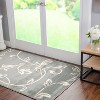 Farmhouse or Country Cottage Transitional Vines and Nature Modern Casual Indoor Eclectic Floral Rustic Area Rug or Runner by Blue Nile Mills - 2 of 4