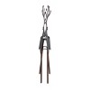 Transpac Metal 19 in. Gray Christmas Reindeer Candle Holder - 4 of 4