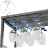 TackView Bar Cabinet with Wine Rack and Glass Holder, Kitchen Sideboard Buffet Cabinet with Mesh Door, for Kitchen, Living Room - 4 of 4