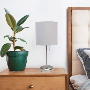 Creekwood Home Contemporary Bedside Table Lamps with USB Port - 1 of 4