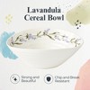 Portmeirion Sophie Conran Lavandula Cereal Bowl, White Porcelain Bowls for Soup, Rice, Salad, and Ramen, Microwave and Dishwasher Safe (7.5-in) - 2 of 4