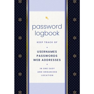 Password Logbook (Black & Gold) - by  Editors of Rock Point (Hardcover) - 1 of 1