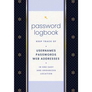 Password Logbook (Black & Gold) - by  Editors of Rock Point (Hardcover)