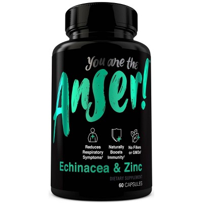 Anser! Echinacea & Zinc Capsules - 60ct