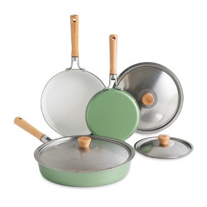 Nordic Ware Cardamom™ 6 Piece Nonstick Frying Pan Set with Lids - 1 of 4