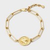 Bijoux Sport by Luv Aj MLB Gold Plated Brass Oval Coin Bracelet - image 3 of 4