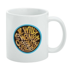 Willy Wonka and the Chocolate Factory Logo Ceramic Coffee Mug  Novelty Gift Mugs for Coffee  Tea and Hot Drinks  11oz  White - 1 of 4