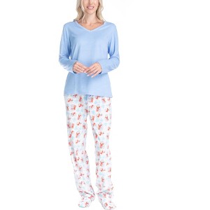 Goodnight Kiss Women's Cozy Up 3 Piece Pajama Set - 1 of 4