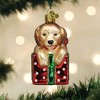 Old World Christmas 3.75 In Golden Puppy Surprise Ornament Dog Present Tree Ornaments - 3 of 3