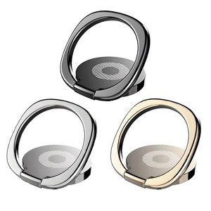 Kitcheniva 360° Finger Ring Stand & Car Magnetic Phone Holder 3 Pcs - 1 of 2