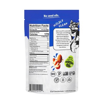 Wild Fox Sea Salt Roasted Almonds - 10oz