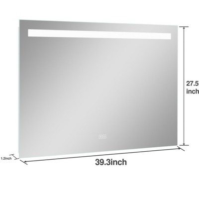 Neutypechic Led Rectangle Wall Mirror Bathroom Vanity Mirror With