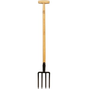 DeWit Dutch Digging Fork – 43" Garden Tool with Ash Wood Handle & Sharp Steel Tines - 1 of 4