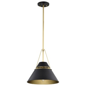 Nuvo Lighting Adina 1 - Light Pendant in  Matte Black - 1 of 4
